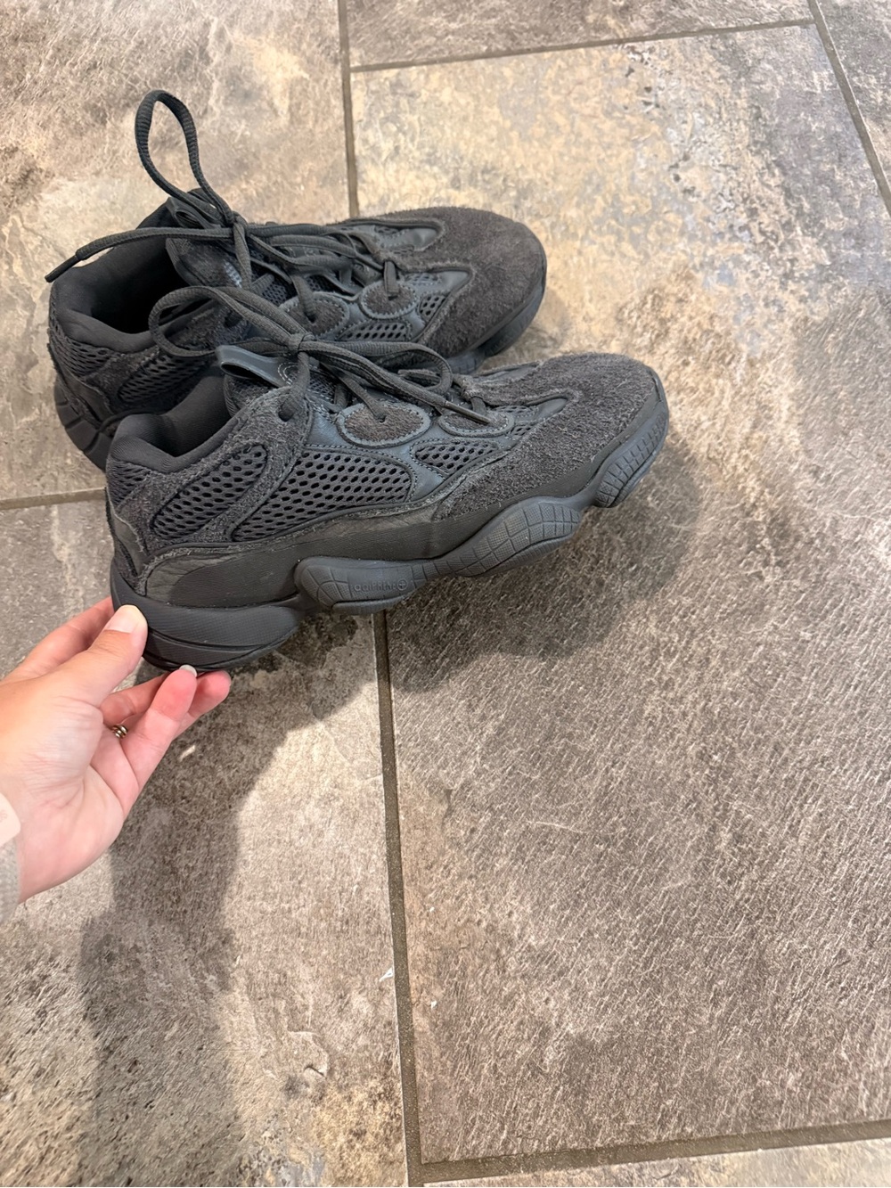 Adidas Yeezy 500 "Utility Black" Fashion Sneakers men’s size 5 / Women’s 6